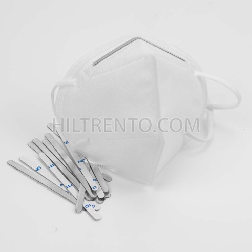 1000 Tiras adhesivas metálicas de alambre nasal para mascarillas, para el puente de la nariz