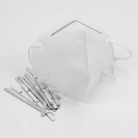 1000 Tiras adhesivas metálicas de alambre nasal para mascarillas, para el puente de la nariz