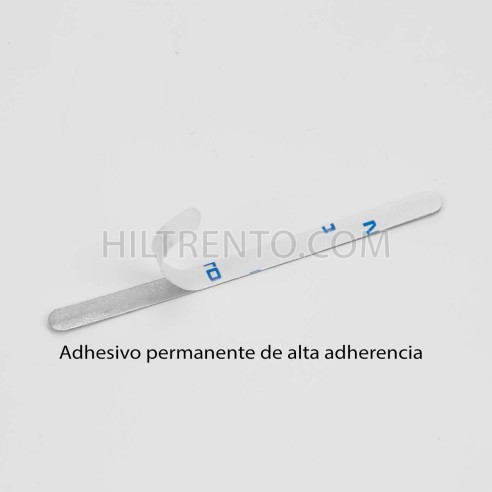 1000 Tiras adhesivas metálicas de alambre nasal para mascarillas, para el puente de la nariz