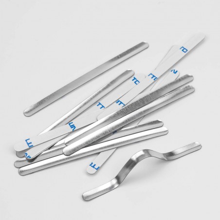 1000 Tiras adhesivas metálicas de alambre nasal para mascarillas, para el puente de la nariz