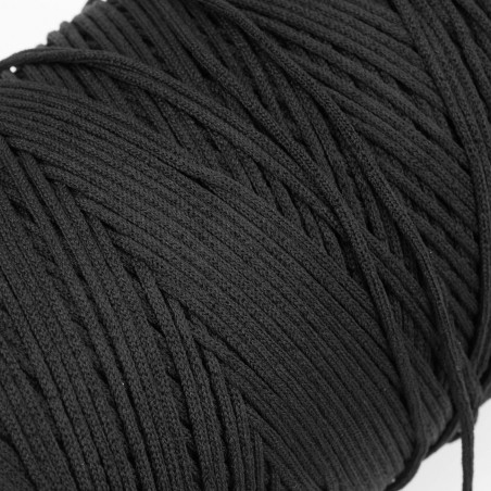 500 mts cordón elástico 3 mm flojo suave col. Negro