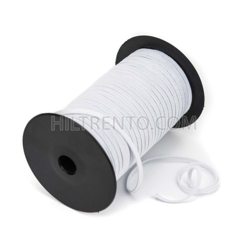 100 mts Elástico crochet blando 4 mm Blanco para mascarillas