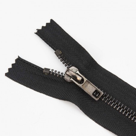 Cremallera CCA 12 cm soldada - Marrón 024 - Pack 50 uds