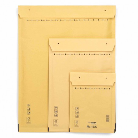 Sobres de envío Kraft solapa adhesiva acolchados con burbuja