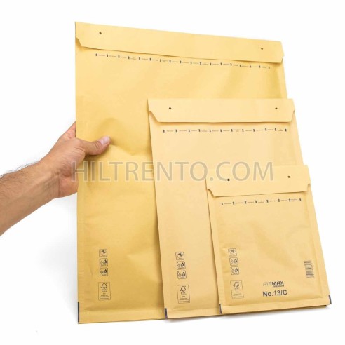 Sobres de envío Kraft solapa adhesiva acolchados con burbuja