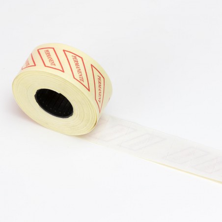 Etiquetas 26x16 blancas, rectangulares, permanentes