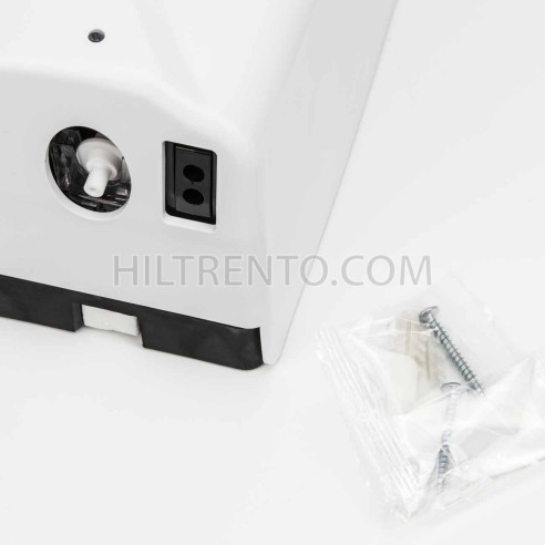 Dosificador dispensador gel hidroalcoholico automático, sin cables, para pared -