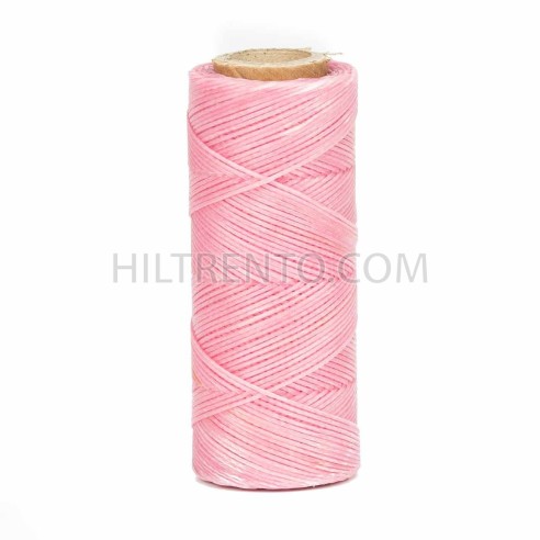 Hilo encerado 1 mm nylon (Poliamida 6.6) - Col. Rosa - Bobina 100 mts