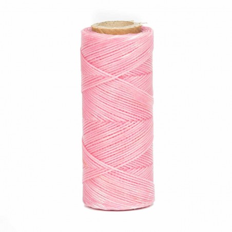 Hilo encerado 1 mm nylon (Poliamida 6.6) - Col. Rosa - Bobina 100 mts