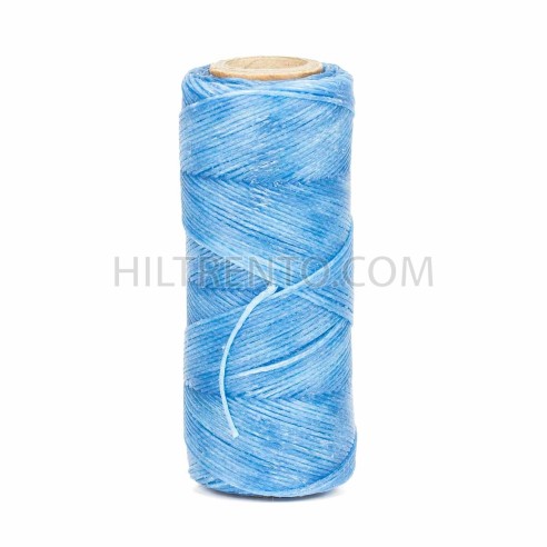 Hilo encerado 1 mm nylon (Poliamida 6.6) - Col. Azul celeste - Bobina 100 mts