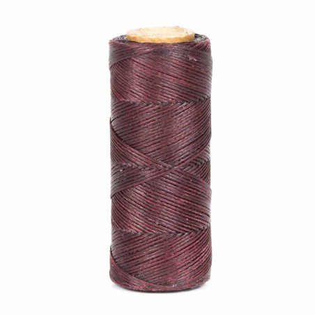 Hilo encerado 1 mm nylon (Poliamida 6.6) - Col. Granate - Bobina 100 mts