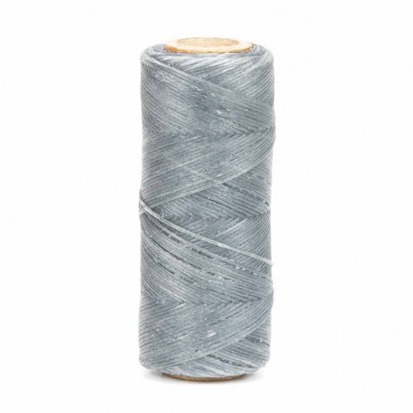 Hilo encerado 1 mm nylon (Poliamida 6.6) - Col. Gris claro- Bobina 100 mts