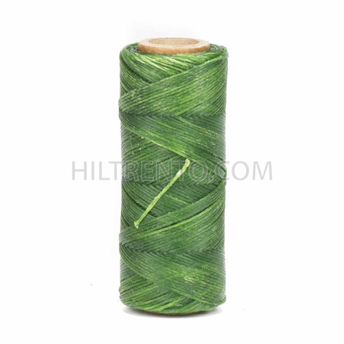 Hilo encerado 1 mm nylon (Poliamida 6.6) - Col. Verde claro- Bobina 100 mts