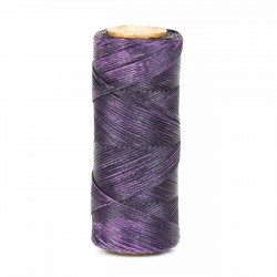 Hilo encerado 1 mm nylon (Poliamida 6.6) - Col.  Lila - Bobina 100 mts