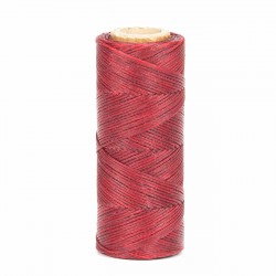 Hilo encerado 1 mm nylon (Poliamida 6.6) - Col. Rojo- Bobina 100 mts