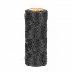 Hilo encerado 1 mm nylon (Poliamida 6.6) - Col. Negro- Bobina 100 mts