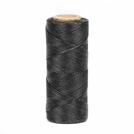 Hilo encerado 1 mm nylon (Poliamida 6.6) - Col. Negro- Bobina 100 mts