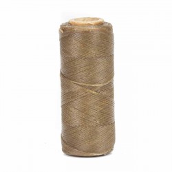 Hilo encerado 1 mm nylon (Poliamida 6.6) - Col. Crudo oscuro - Bobina 100 mts