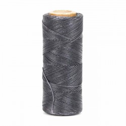 Hilo encerado 1 mm nylon (Poliamida 6.6) - Col. Marrón oscuro - Bobina 100 mts