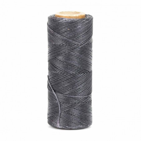 Hilo encerado 1 mm nylon (Poliamida 6.6) - Col. Marrón oscuro - Bobina 100 mts