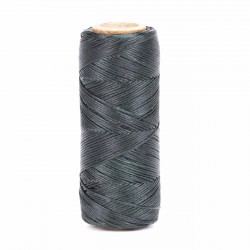 Hilo encerado 1 mm nylon (Poliamida 6.6) - Col. Verde Oscuro - Bobina 100 mts