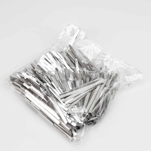 1000 Tiras SIN adhesivo, metálicas de alambre nasal para mascarillas, para el puente de la nariz
