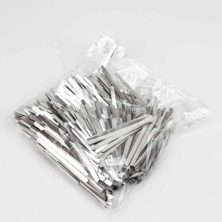 1000 Tiras SIN adhesivo, metálicas de alambre nasal para mascarillas, para el puente de la nariz