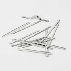 1000 Tiras metálicas de alambre nasal para mascarillas, adhesivo hot melt activado por calor
