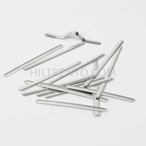 1000 Tiras metálicas de alambre nasal para mascarillas, adhesivo hot melt activado por calor