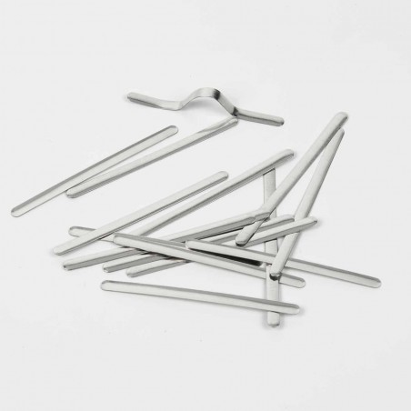 1000 Tiras metálicas de alambre nasal para mascarillas, adhesivo hot melt activado por calor