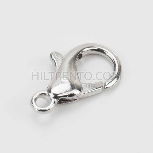 240 uds Mosquetones para cordón mascarilla 15x7.5 mm plata