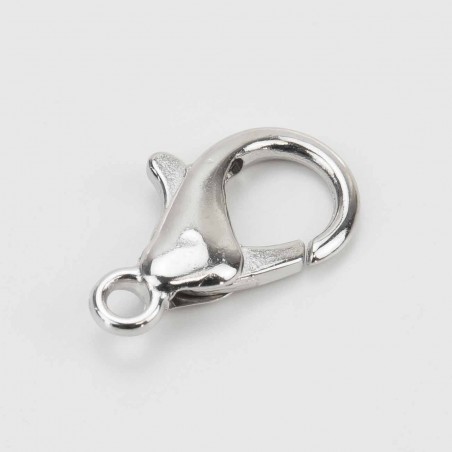 240 uds Mosquetones para cordón mascarilla 15x7.5 mm plata