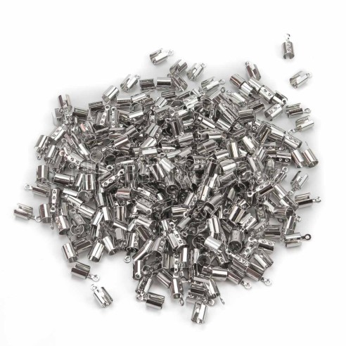 350 uds Terminal para cordón mascarilla 2-5 mm plata