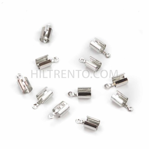350 uds Terminal para cordón mascarilla 2-5 mm plata