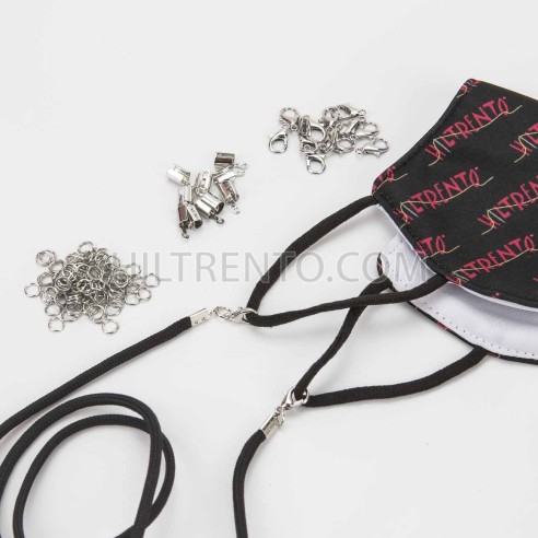 350 uds Terminal para cordón mascarilla 2-5 mm plata