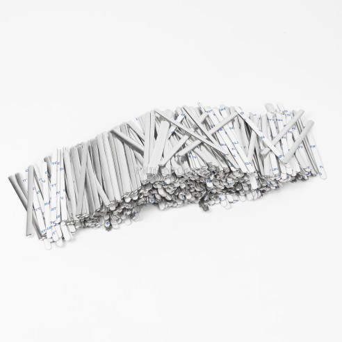 1000 Tiras adhesivas 85x5 metálicas redondeadas...