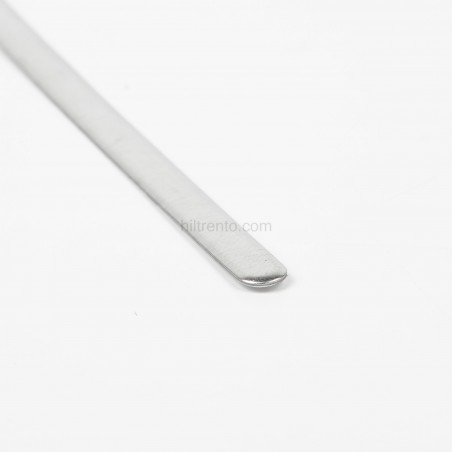 1000 Tiras adhesivas 85x5 metálicas redondeadas de alambre nasal para mascarillas, para el puente de la nariz