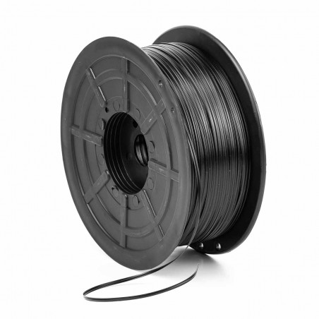 Alambre twist 3mm 0.42 mm Negro, plastificado clip nasal nariz mascarillas, para máquinas automáticas - Rollo 1000 metros