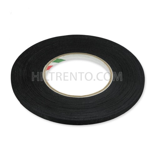 Cinta adhesiva rayón negra 10mm x 50 metros