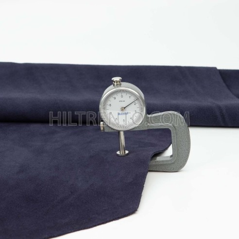 Piel serraje vacuno, color azul atlántico,...