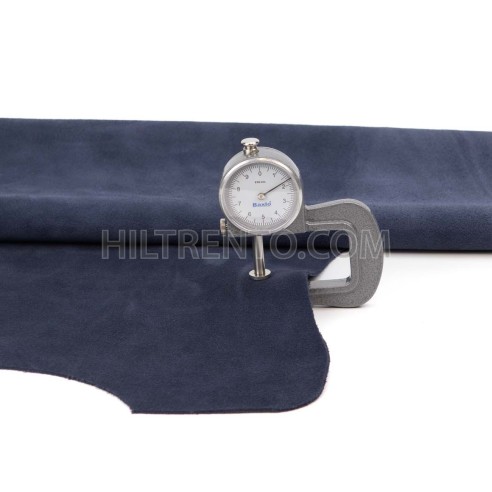 Piel serraje vacuno, color azul navy, grosor...