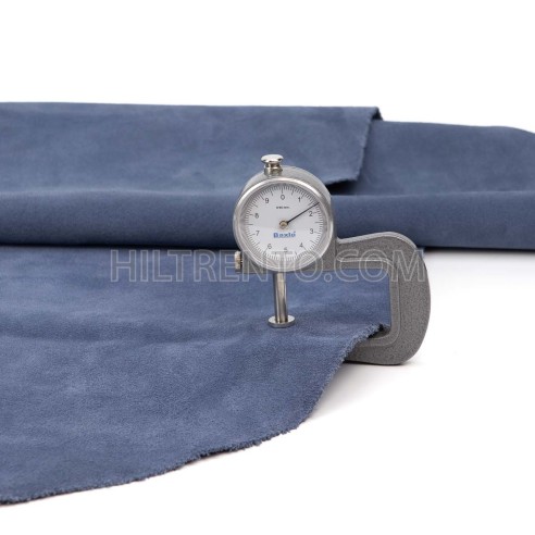 Piel serraje vacuno, color azul vaquero jeans,...