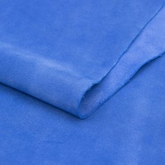 Piel serraje vacuno, color azul bird, grosor 1,4 - 1,6 mm