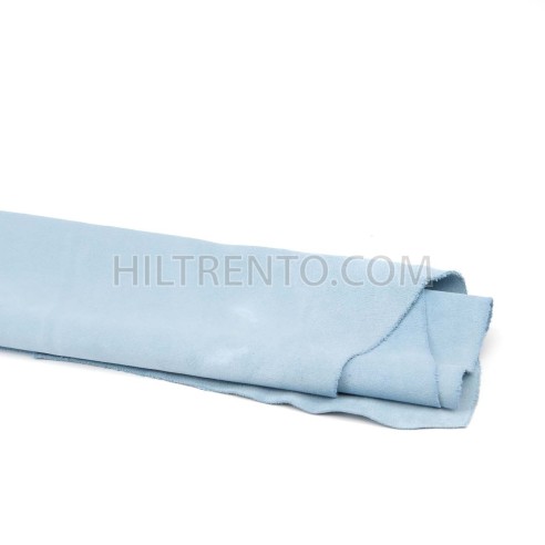 Piel serraje vacuno, color azul celeste nube,...