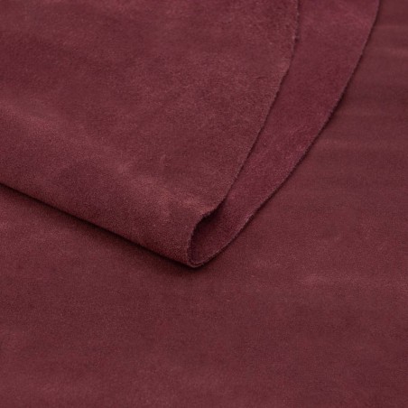 Piel serraje vacuno, color burdeos, grosor 1,4 - 1,6 mm