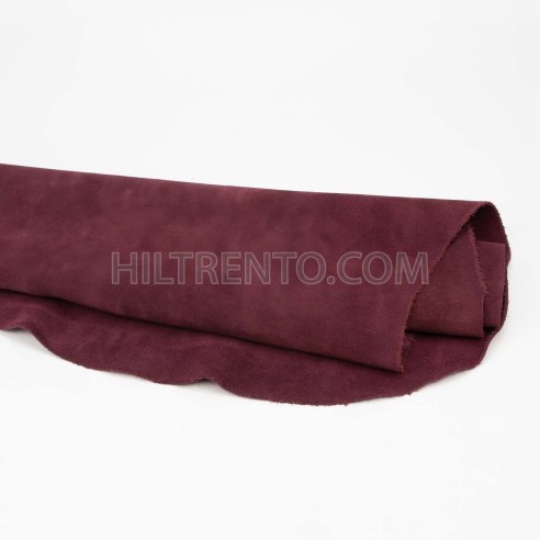Piel serraje vacuno, color burdeos, grosor 1,4...