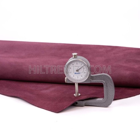 Piel serraje vacuno, color rioja, grosor 1,4 -...