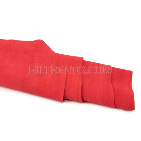 Piel serraje vacuno, color rojo, grosor 1,4 -...