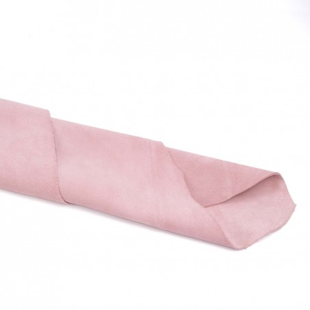 Piel serraje vacuno, color rosa palo, grosor 1,4 - 1,6 mm