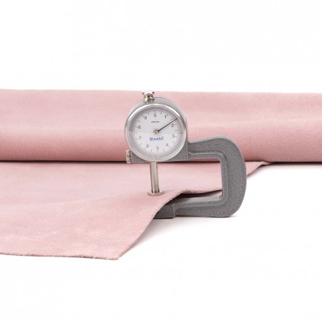 Piel serraje vacuno, color rosa palo, grosor 1,4 - 1,6 mm